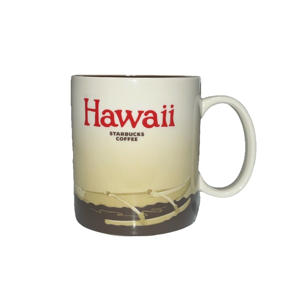 Starbucks 2012 Coffee Cup Mug HAWAII Global Icon Series 16 Ounces RETIRED